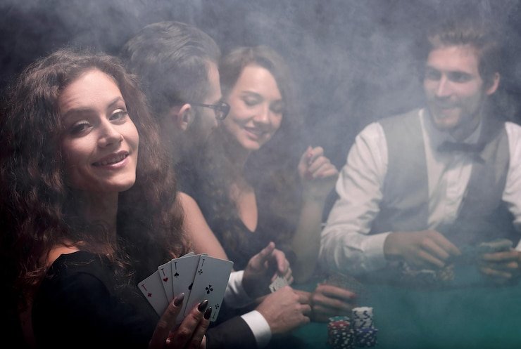 Live dealer at a Sic Bo table in the togel prize broadcast studio